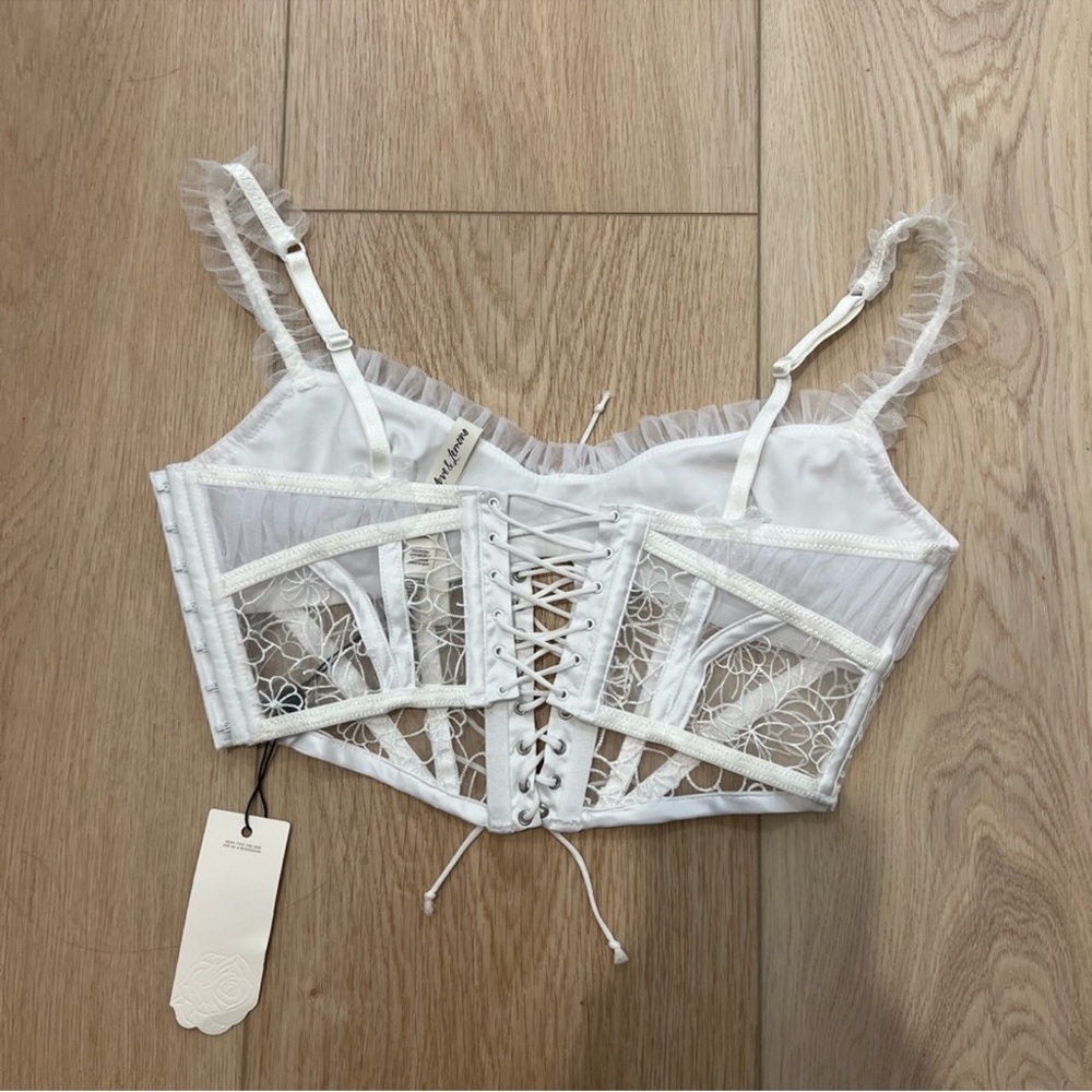For Love And Lemons white corset top XS - Picture 3 of 3